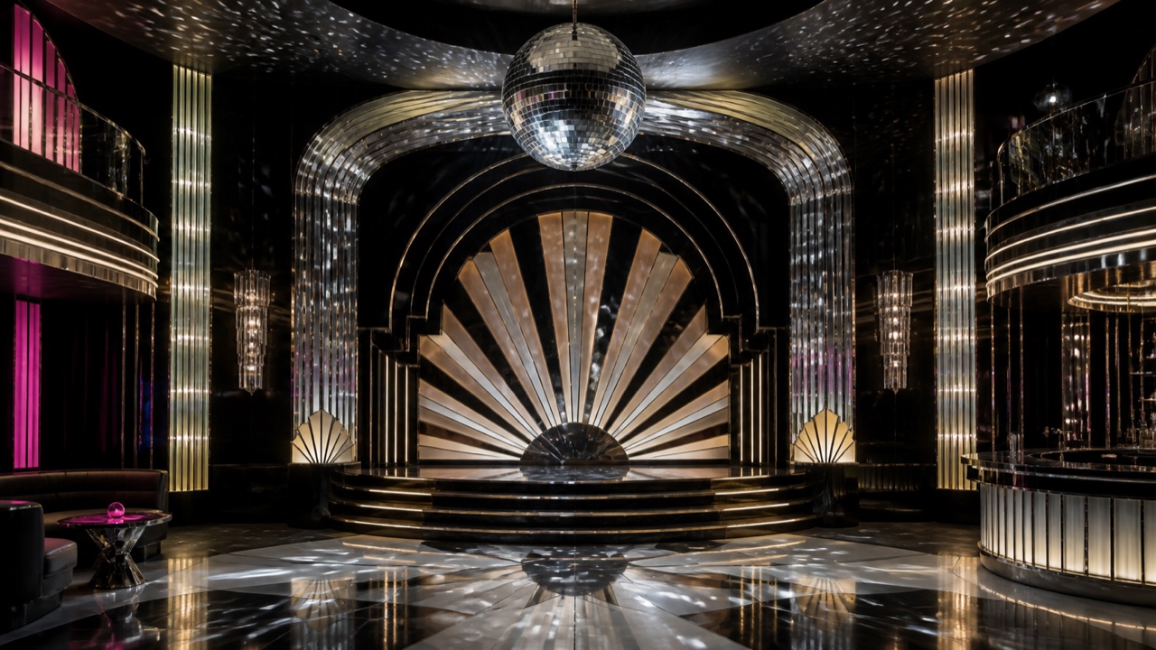 Disco Deco — AI interpretation, not a reference