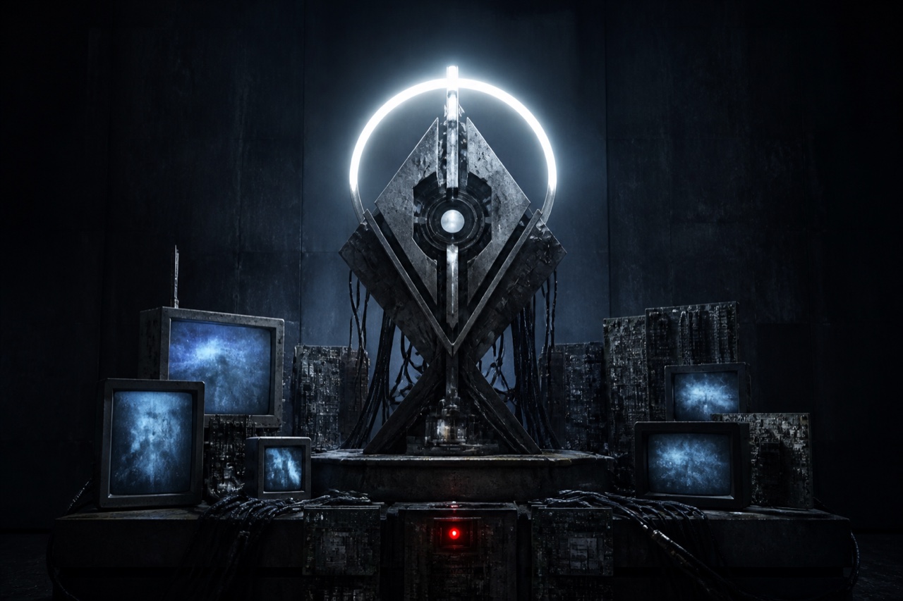 Divine Machinery — AI interpretation, not a reference