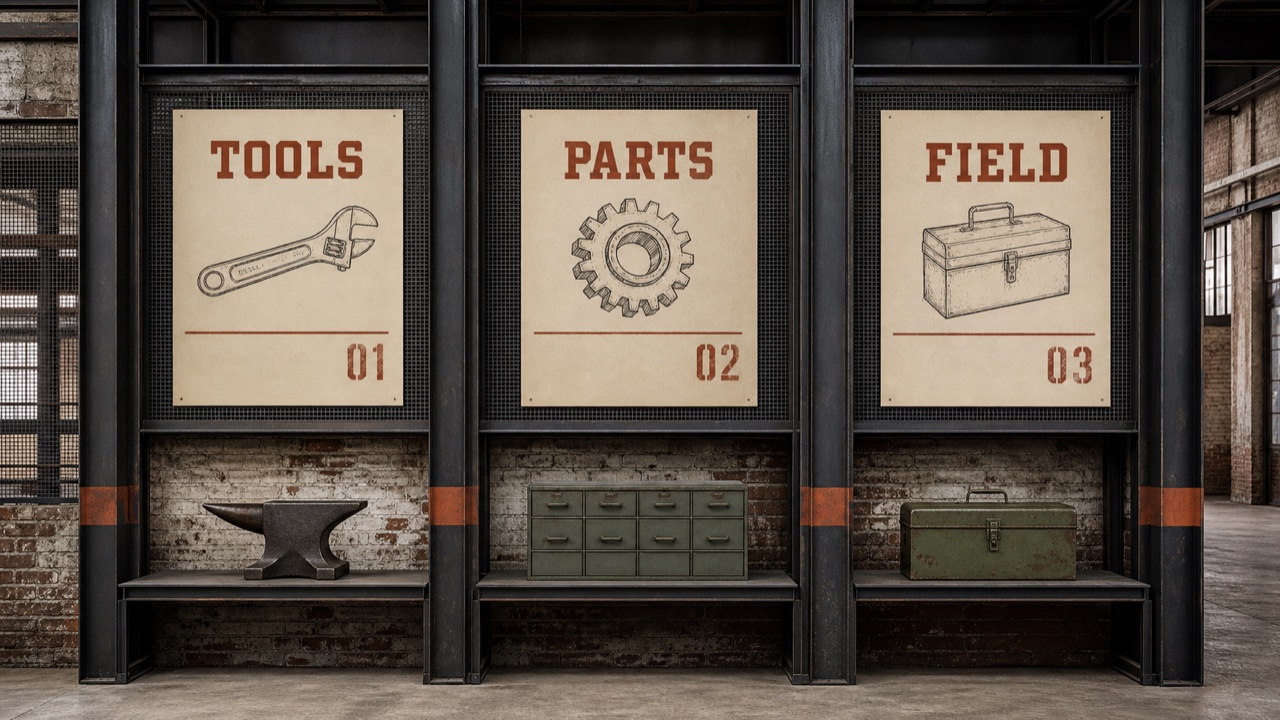 Industrial Americana — AI interpretation, not a reference