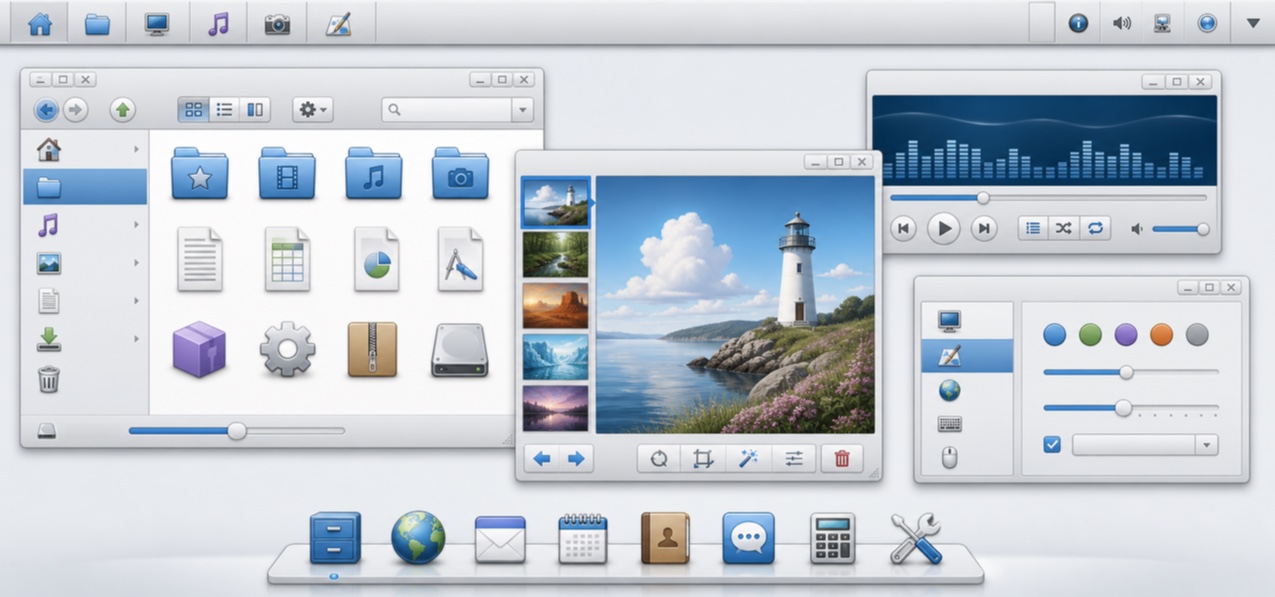 KDE Oxygen — AI interpretation, not a reference