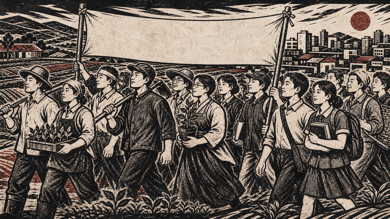 Minjung Art — AI interpretation, not a reference