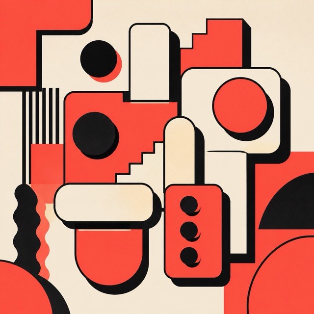 Neubrutalism — AI interpretation, not a reference