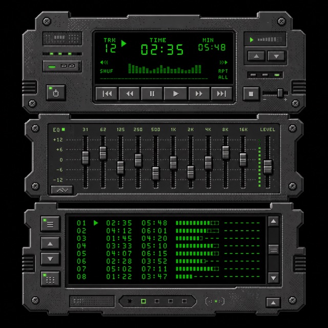 Winamp Skin — AI interpretation, not a reference