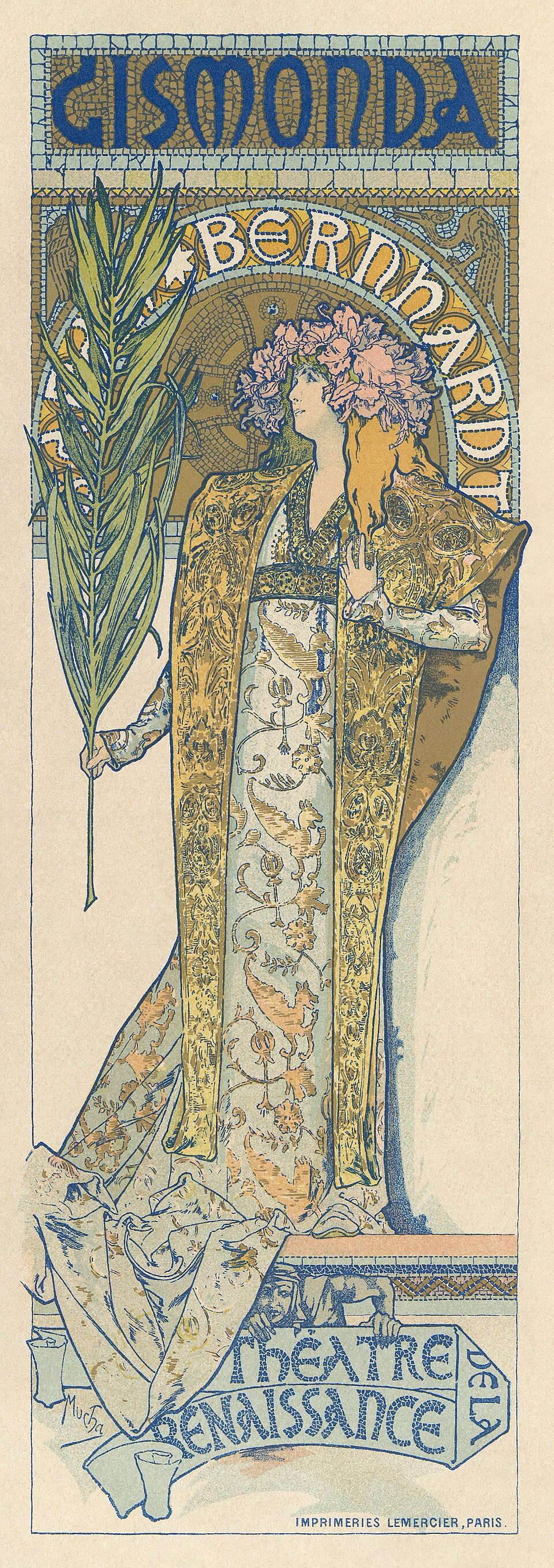 Art Nouveau — Alphonse Mucha, Gismonda poster, 1894 — Wikimedia Commons / Public domain