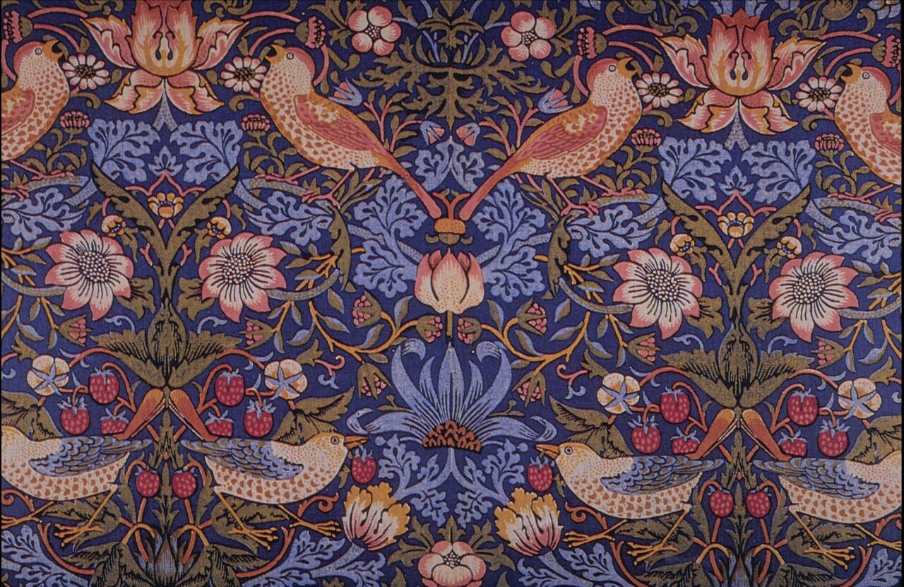 Arts and Crafts — William Morris, Strawberry Thief, 1883 — Wikimedia Commons / Public domain
