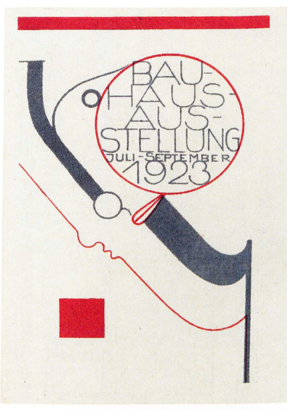 Bauhaus — Oskar Schlemmer, Bauhaus exhibition poster, 1923 — alternative high-resolution poster — Wikimedia Commons / Public domain